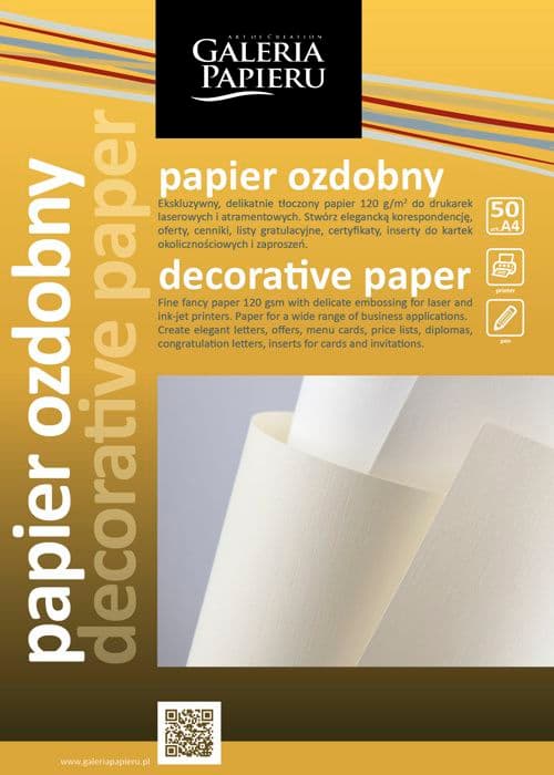 Dekorativt papper Florida crème / 20 stycken / 220 g