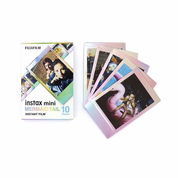 Instax - 70100149918 - Paket med 30 minidekorativa filmer med blå konfetti och sjöjungfrukanter