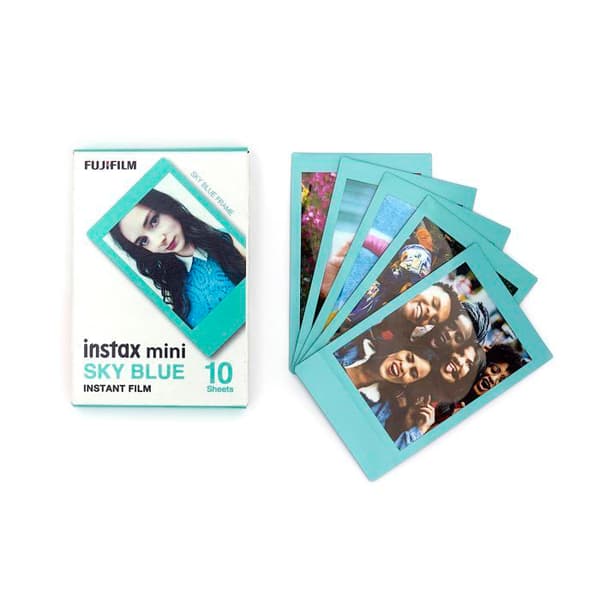 Instax - 70100149918 - Paket med 30 minidekorativa filmer med blå konfetti och sjöjungfrukanter