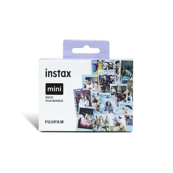 Instax - 70100149918 - Paket med 30 minidekorativa filmer med blå konfetti och sjöjungfrukanter