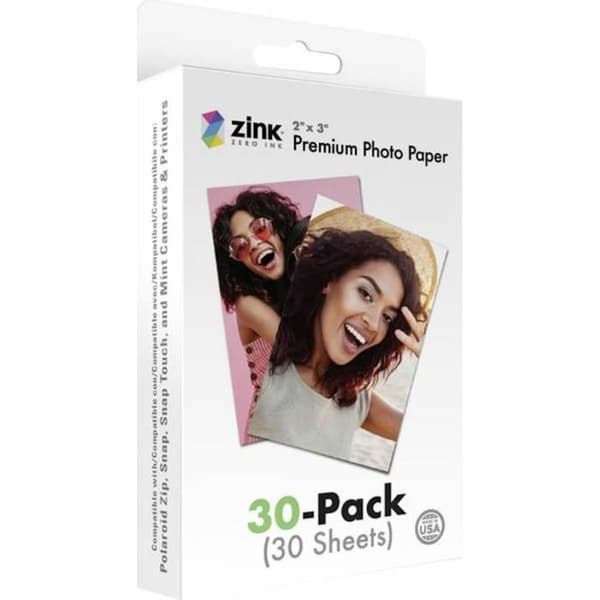 Zink Instant Photo Paper 2x3" papper för digitalkameror och skrivare 30-pack