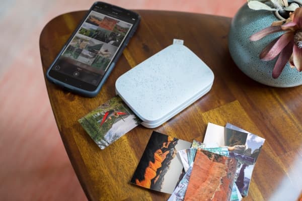 HP Sprocket 200 Printer, ZINK (Zero ink), 313 x 400 DPI, 2" x 3" (5x7.6 cm), Utskrift uten kanter, Bluetooth, Perle