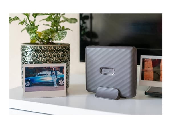 Fujifilm instax Link Wide - Skrivare - färg - LED - 86 x 108 mm upp till 5 utskrifter/min (färg) - kapacitet: 10 foton - Bluetooth 4.2 LE - mockagrå