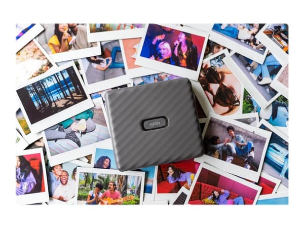 Fujifilm instax Link Wide - Skrivare - färg - LED - 86 x 108 mm upp till 5 utskrifter/min (färg) - kapacitet: 10 foton - Bluetooth 4.2 LE - mockagrå