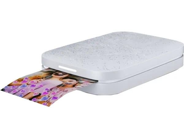 HP Sprocket 200 Printer, ZINK (inget bläck), 313 x 400 DPI, 2" x 3" (5x7.6 cm), Kantfri utskrift, Bluetooth, Pärlemorfärgad