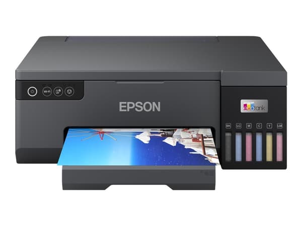 Epson EcoTank L8050 - Skrivare - färg - bläckstråle - ITS - A4 - 5760 x 1440 dpi - upp till 8 sidor/minut (mono)/upp till 8 sidor/minut (färg) - Wi-F