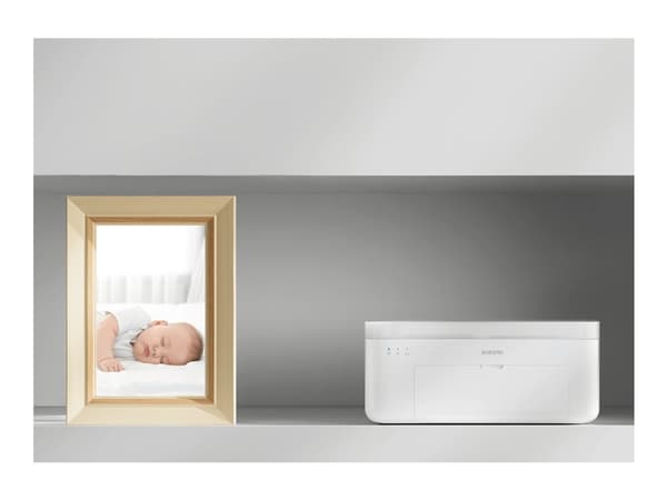 Xiaomi Instant Photo Printer 1S Set - Skrivare - färg - färgsublimering - 100 x 148 mm upp till 1 min/sida (färg) - kapacitet: 20 ark - Wi-Fi(n)