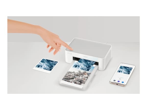 Xiaomi Instant Photo Printer 1S Set - Skrivare - färg - färgsublimering - 100 x 148 mm upp till 1 min/sida (färg) - kapacitet: 20 ark - Wi-Fi(n)