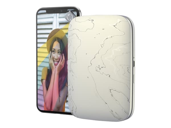 HP Sprocket Select - Skirver - farge - sink - 58 x 86 mm 1.13 spm (farge) inntil 1.13 min/side (farge) - kapasitet: 20 ark - Bluetooth 5.0 - snø - me
