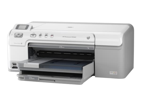 HP Photosmart D5360 - Skriver - farge - ink-jet - A4 - 1200 ppt - inntil 32 spm (mono) / inntil 24 spm (farge) - kapasitet: 125 ark - USB