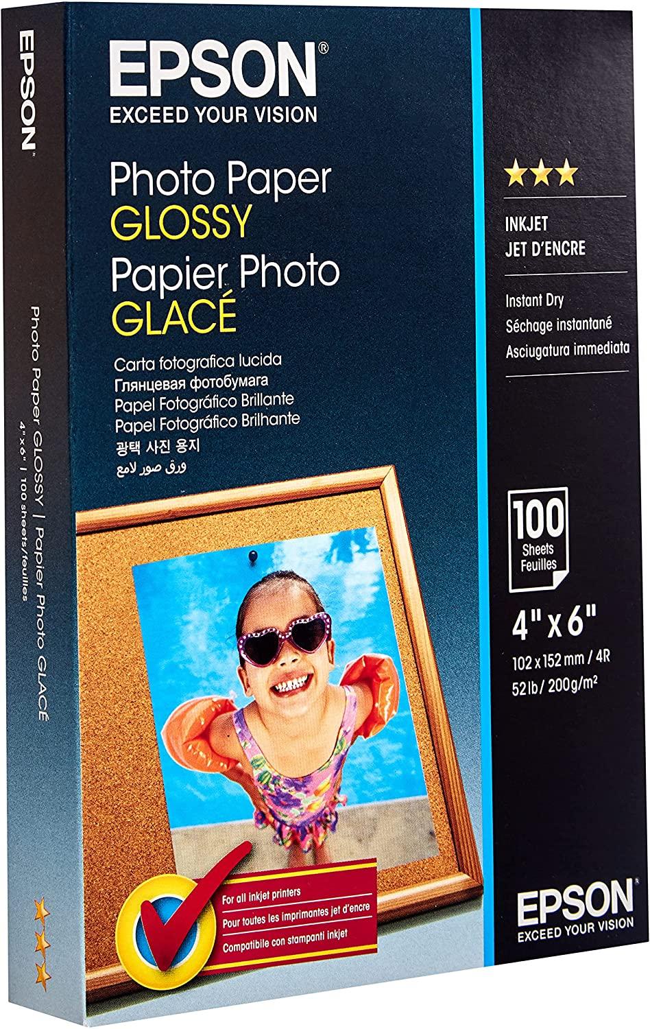 Epson fotopapper glättat 10 x 15 cm, 200 g/m²