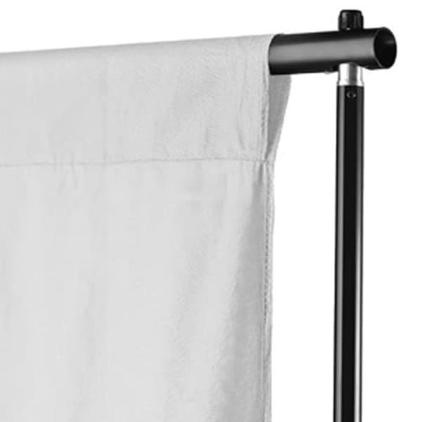 vidaXL Fotobakgrund bomull vit 500x300 cm