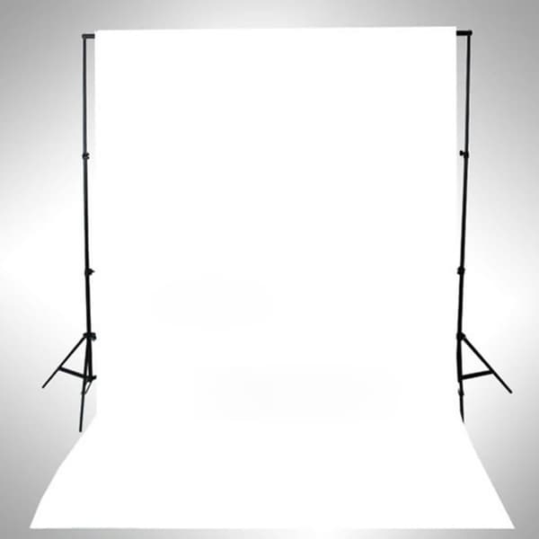vidaXL Fotobakgrund bomull vit 500x300 cm