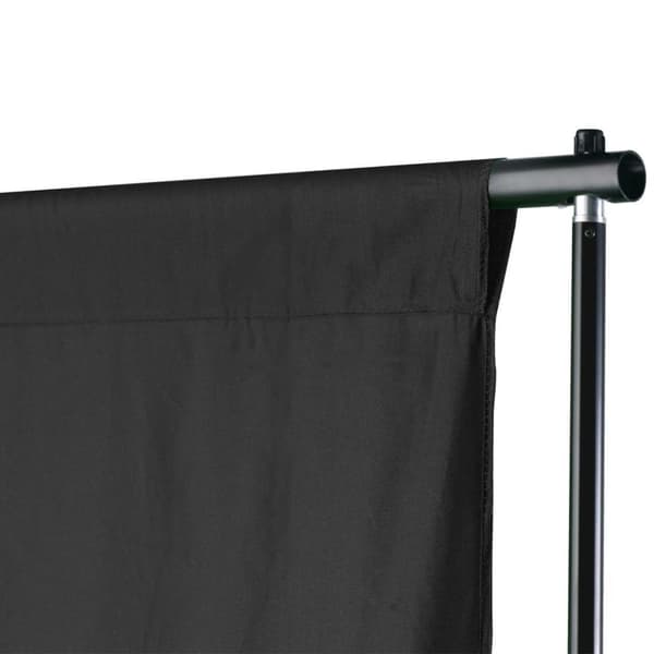 vidaXL Fotobakgrunnssystem 600x300 svart