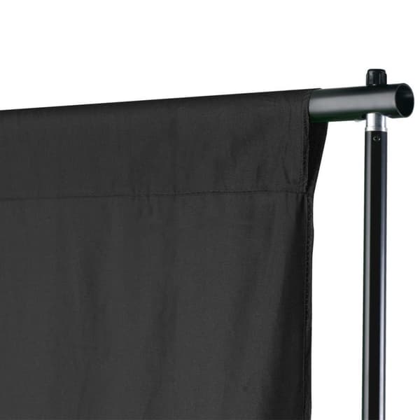 vidaXL Bakgrunnssystem 500 x 300 cm svart