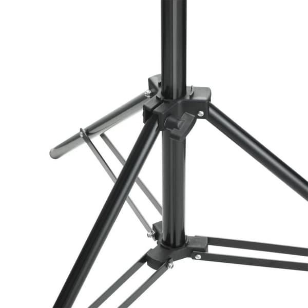 vidaXL stativsystem til fotobaggrund 600 x 300 cm sort
