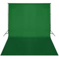 Miniatyrbillede 3 af 3: vidaXL stativsystem til fotobaggrund 300 x 300 cm grøn