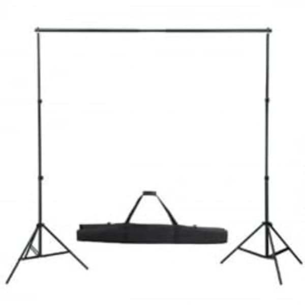 vidaXL stativsystem til fotobaggrund 300 x 300 cm grøn