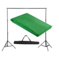 Miniatyrbillede 1 af 3: vidaXL stativsystem til fotobaggrund 300 x 300 cm grøn