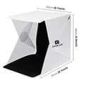 Miniatyrbilde 5 av 10: Fotostudio mini med LED-paneler - 2 bakgrunner