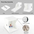 Miniatyrbilde 9 av 10: Fotostudio mini med LED-paneler - 2 bakgrunner