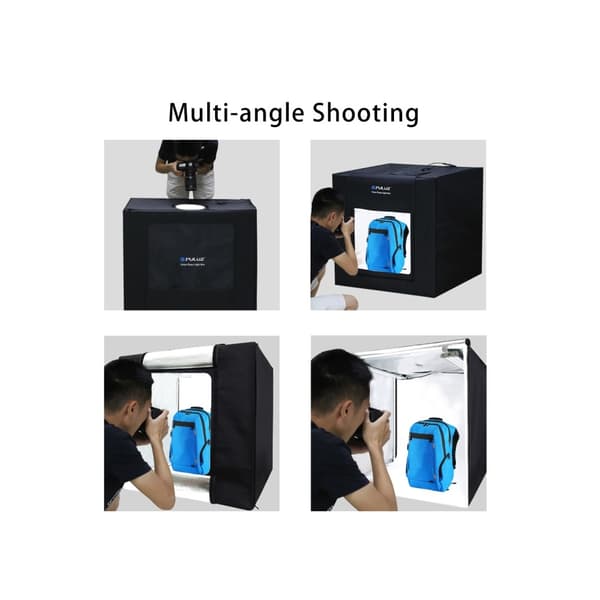 Transportabelt Fotostudio Kit med belysning - 80x80cm