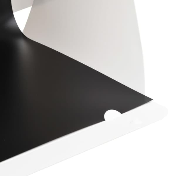 vidaXL Sammenleggbar LED-fotostudiolysboks 40x34x37 cm plast hvit