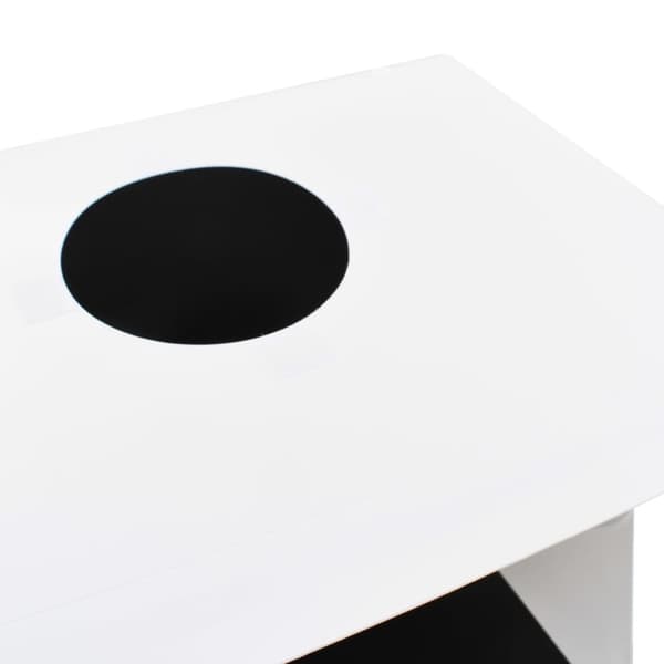 vidaXL Sammenleggbar LED-fotostudiolysboks 40x34x37 cm plast hvit