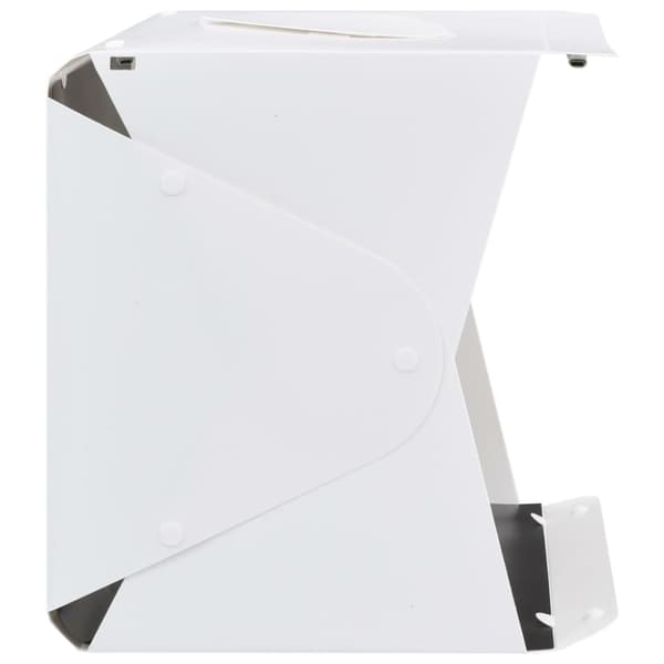 vidaXL Sammenleggbar LED-fotostudiolysboks 40x34x37 cm plast hvit