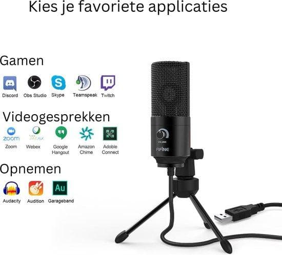 Studio Jacqu? Kondensormikrofon - Studiomikrofon - USB - Record Podcast - Laptop Recordings - Skype - Windows & Mac