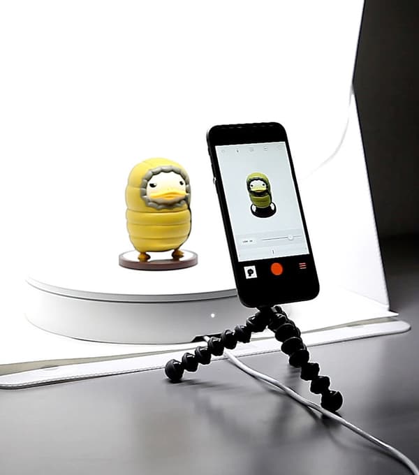 Orangemonkie turntable Foldio 360