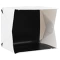 Miniatyrbillede 3 af 10: foldbar lyskasse til fotostudie 40 x 34 x 37 cm plastik hvid