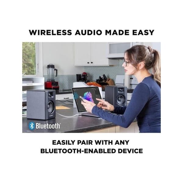 Aktiva 2-vägs högtalare - MAUDIO - BX3 BT - 120W - Bluetooth - 3,5 tums woofer