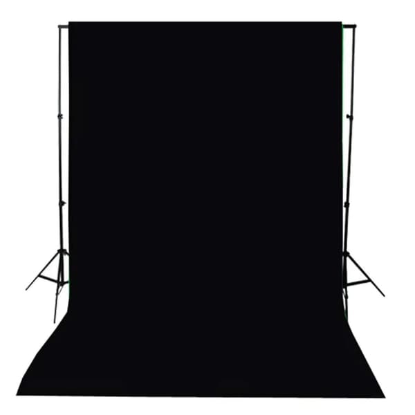 vidaXL Fotobakgrund bomull svart 300x300 cm -  Bakgrunder