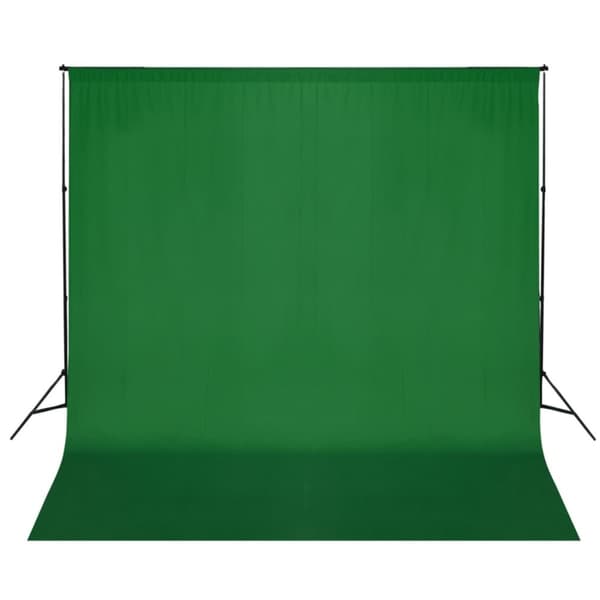 vidaXL Stativ och fotobakgrund 600x300 cm grön -  Bakgrunder