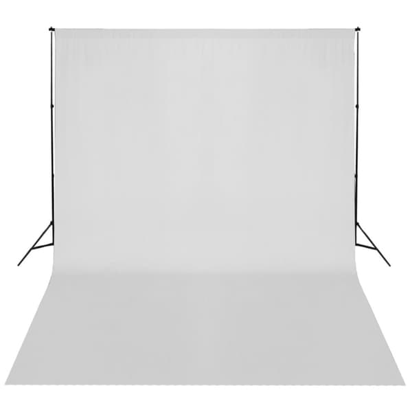 vidaXL Stativ och fotobakgrund 300 x 300 cm vit -  Bakgrunder