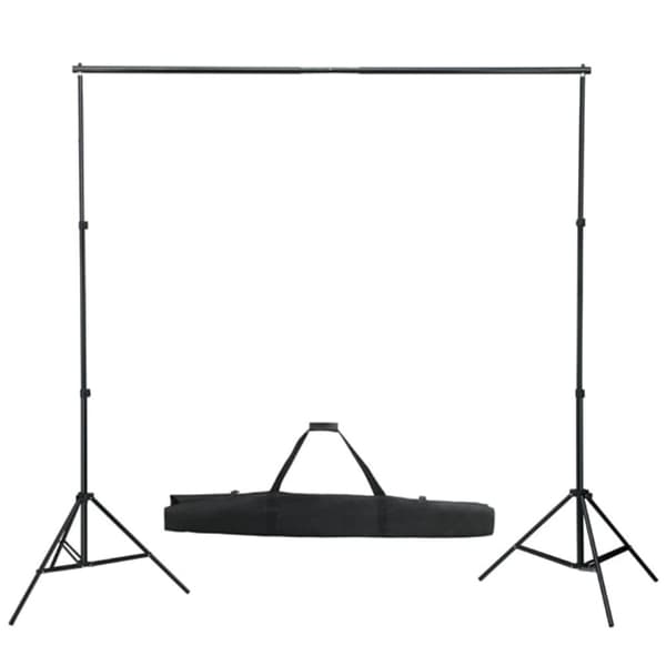 The Living Store stativsystem til fotobaggrund 600 x 300 cm sort -  Baggrunde