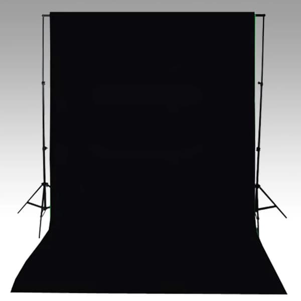 Bakgrunder - Living Fotobakgrund bomull svart 600x300 cm