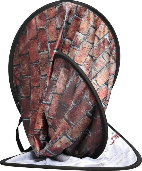 Manfrotto background Urban Collapsible 1.5x2.1m, classic red/distressed white brick (LB5706)