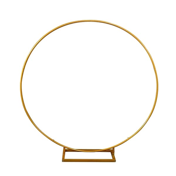 Metallringställ, 2 m storlek, mångsidig för bröllop och fester,Fluorescerande gult, 2m (2,0 m) Fluorescence Yellow 2m(6.6ft)