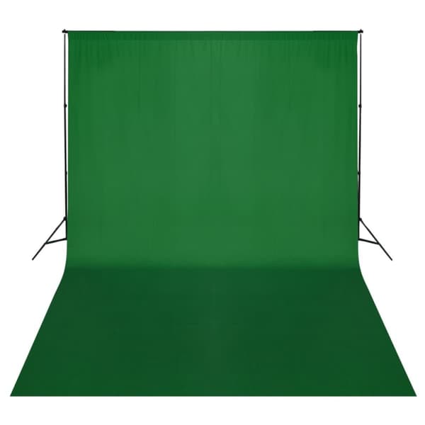 Stativ och fotobakgrund 500 x 300 cm grön