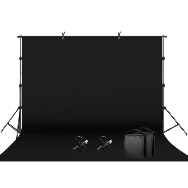 Fotografi Baggrunds Kit, 3 Farvevalg, Flere Størrelser,200x300cm, Hvid sæt