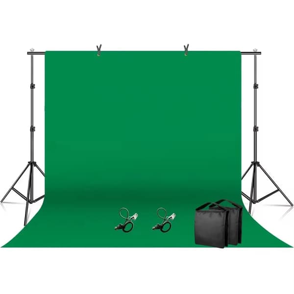 Fotografi Baggrunds Kit, 3 Farvevalg, Flere Størrelser,200x300cm, Hvid sæt