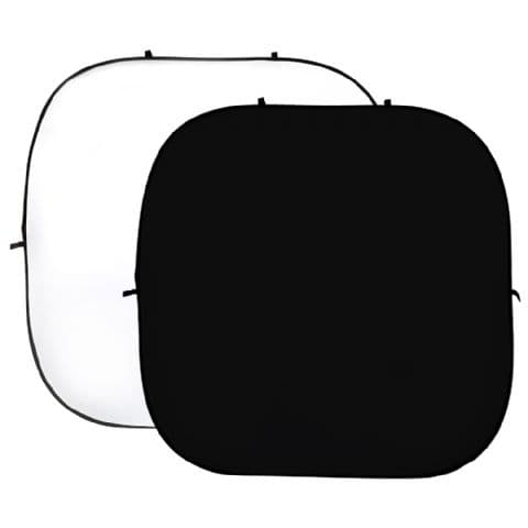 StudioKing Background Board White/Black 240x240 cm
