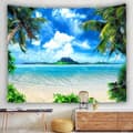 Miniatyrbild 2 av 4: TD® NEUFU 2,4x2,4m Bakgrund Island Beach Bakgrund för fotostudiofotografering