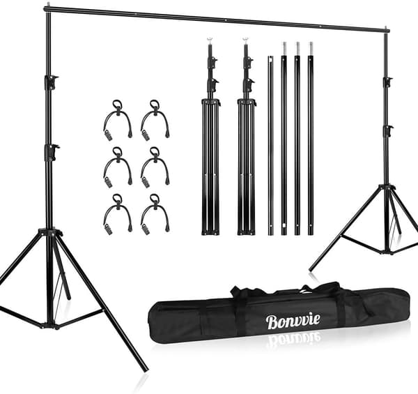 Fotografi Baggrundssystem, Justerbar Højde, Holdbar Aluminiumlegering,2.60 & gange; 3.00mm
