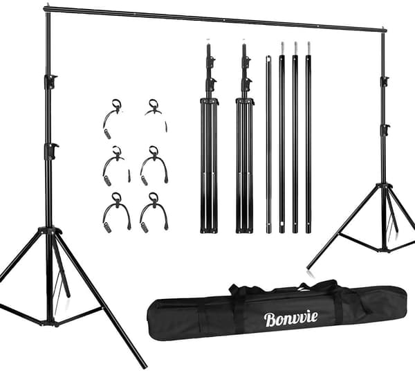 Fotografi Baggrundssystem, Justerbar Højde, Holdbar Aluminiumlegering,2.60 & gange; 3.00mm