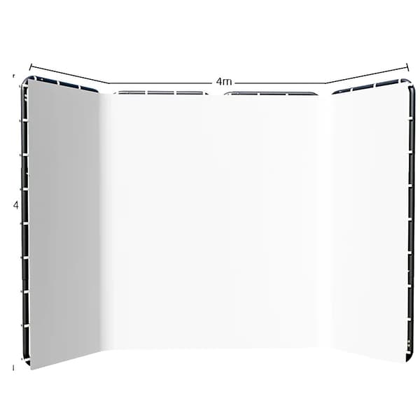 Fotografi Bakgrund, Handmålad Muslin, Enfärgad Stil,240x400cm Vit
