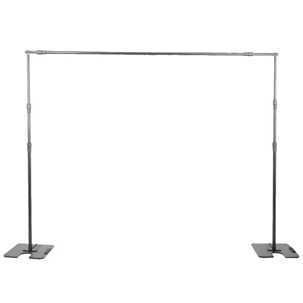 Foto Studio T-stativ, Justerbart Stödsystem, Non-Woven Muslin Bakgrunder,Svart 2.4x3M