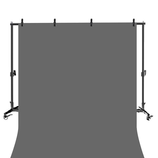 Fotografi Bakgrund, Justerbar Höjd, Inkluderar Klämmor och Bärväska,Grå kit, 2x3M